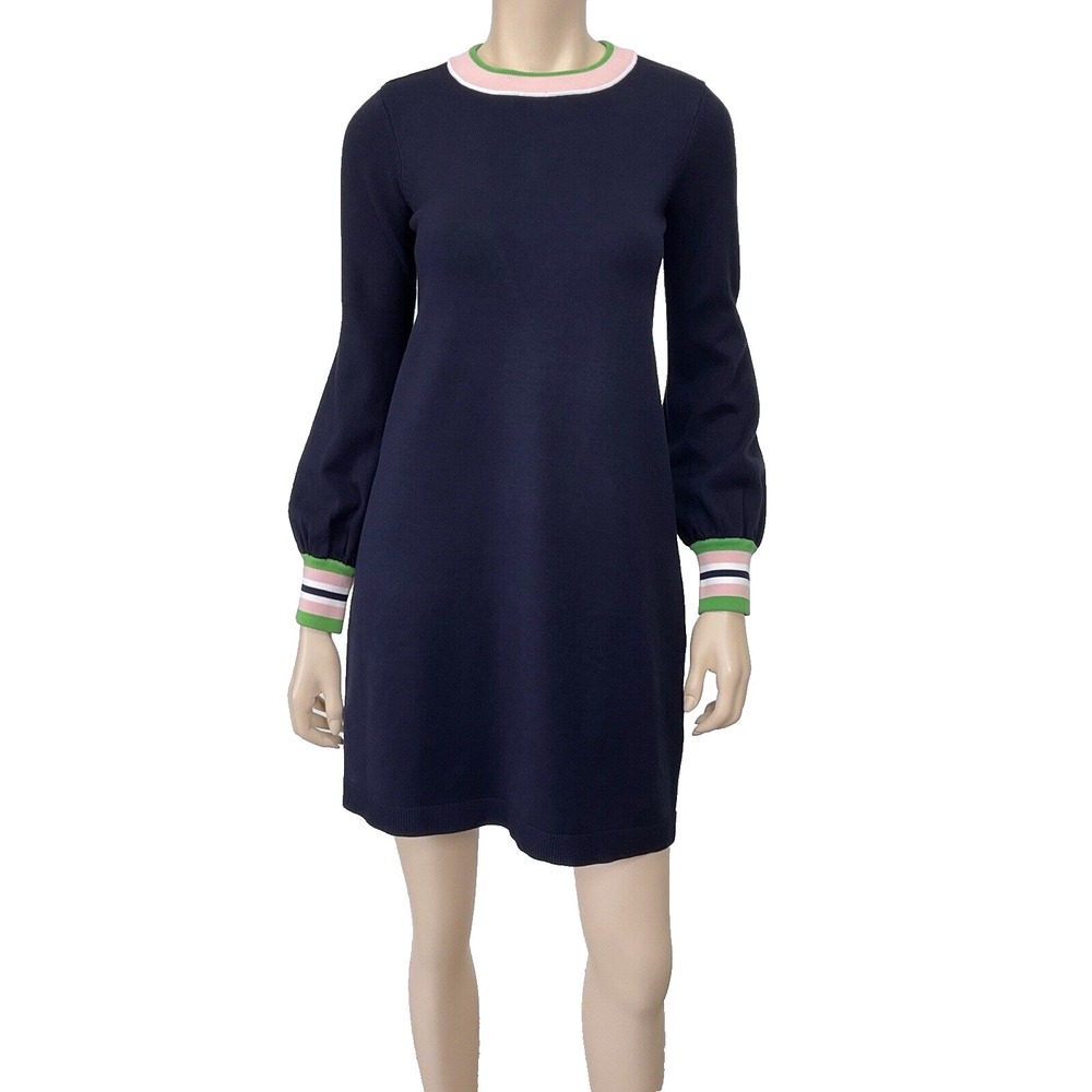 1901 Dress Women Small Blue Long Sleeve Short Sweater NEW